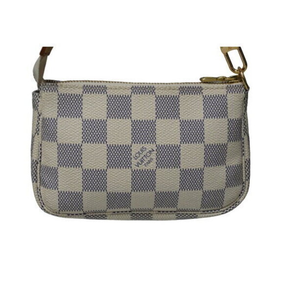 Louis Vuitton Pouch Damier Azur White Leather - Picture 2 of 8